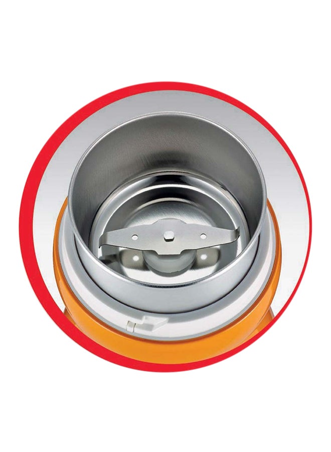 مطحنة قهوة من Moulinex كهربائية 180 واط 50 جرام | برتقالي مطحنة قهوة من Moulinex كهربائية 180 واط 50 جرام | برتقالي